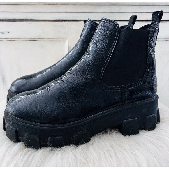 Circus NY by Sam Edelman Darielle Lug Sole Chelsea Boots Platform Goth -Size 7.5 - Picture 1 of 8